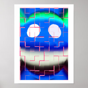 Zerbrochene abstrakte Kunst Poster
