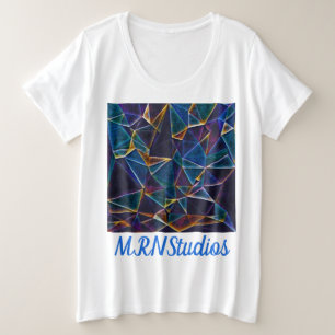 Zerbrochene Blasen Plus Größe T - Shirt