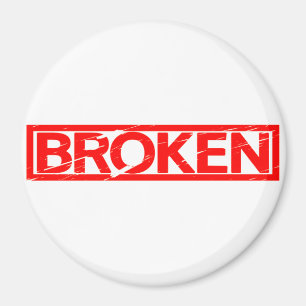 Zerbrochene Briefmarke Magnet
