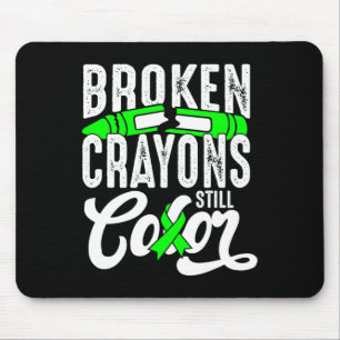 Zerbrochene Crayons immer noch Farbenbewusstsein f Mousepad