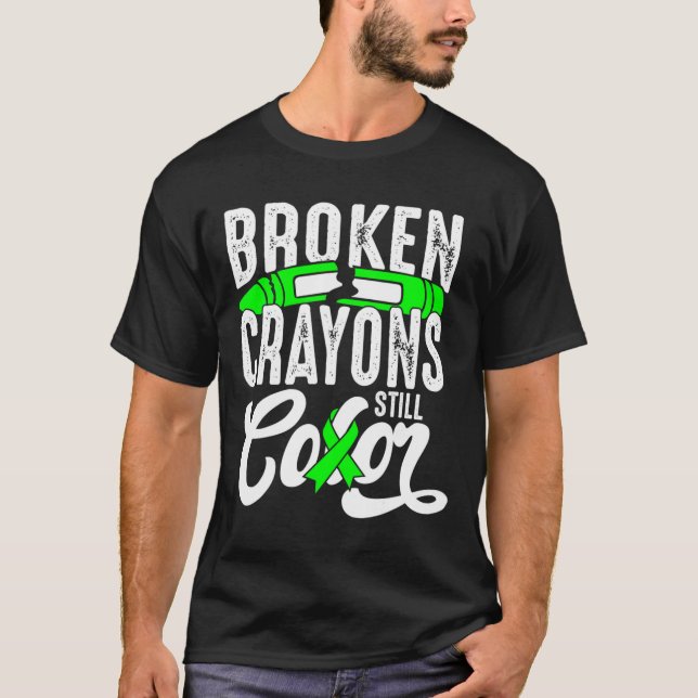 Zerbrochene Crayons immer noch Farbenbewusstsein f T-Shirt (Vorderseite)