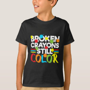 Zerbrochene Crayons immer noch Farbenbewusstsein f T-Shirt