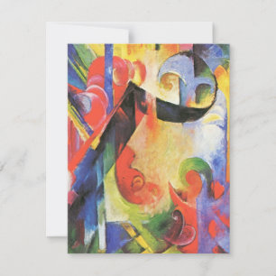Zerbrochene Formen von Franz Marc, Vintage abstrak