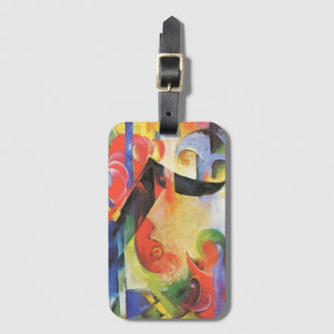 Zerbrochene Formen von Franz Marc, Vintage abstrak Gepäckanhänger