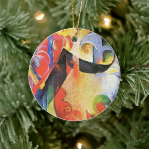 Zerbrochene Formen von Franz Marc, Vintage abstrak Keramikornament