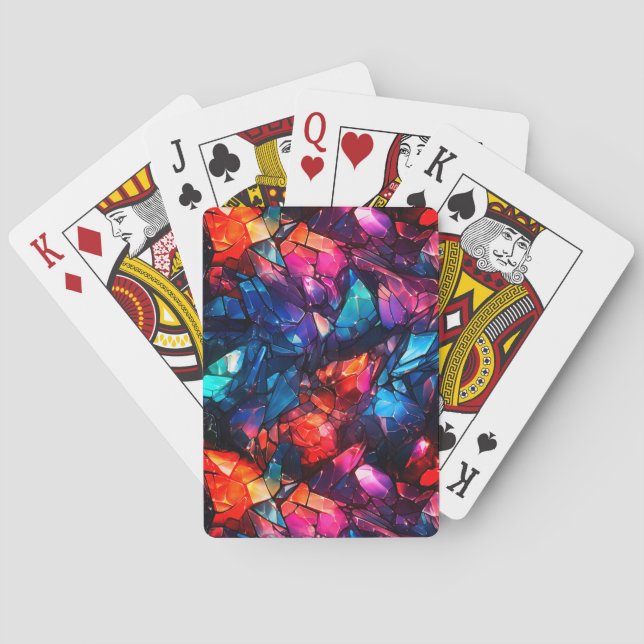 Zerbrochene Gemische Spielkarten (Rückseite)
