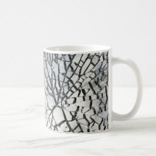 Zerbrochene Glasbeschaffenheit Kaffeetasse
