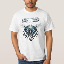 Zerbrochene Halo-Oni-Maske – Dark Angel Streetwear