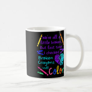Zerbrochene Krebse, die immer noch T-Shirt-Suizidp Kaffeetasse