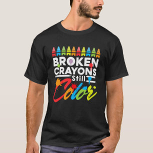 Zerbrochene Krebse färben psychische Gesundheitsfr T-Shirt