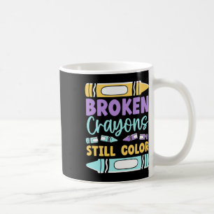 Zerbrochene Krebse haben noch immer ein farbenfroh Kaffeetasse