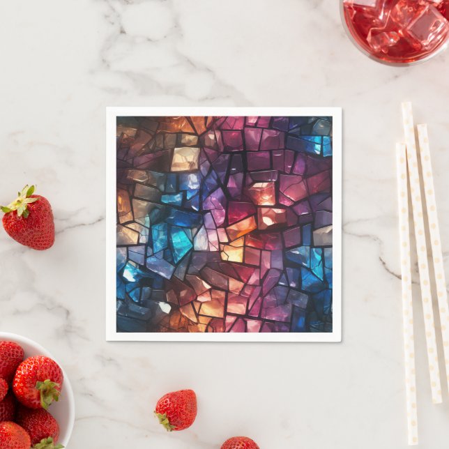 Zerbrochene Stücke Serviette (Beispiel)