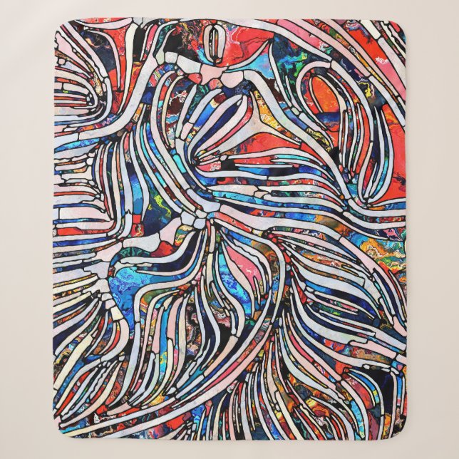 Zerbrochene Texturen: Verbleibte Glass Unity Sherpadecke (Vorderseite)