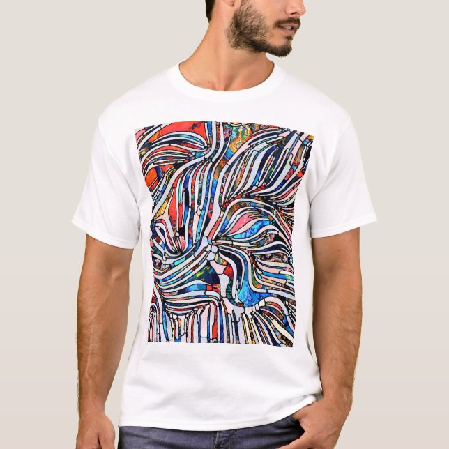 Zerbrochene Texturen: Verbleibte Glass Unity T-Shirt (Vorderseite)