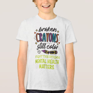 Zerbrochene Verrückte färben sich noch immer psych Tri-Blend Shirt