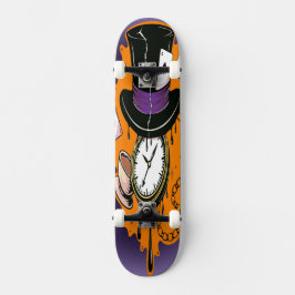 Zerbrochene Zeit Verrückter Hutmacher  Skateboard