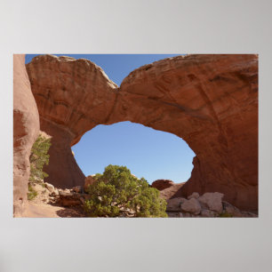 Zerbrochener Bogen im Arches National Park Poster