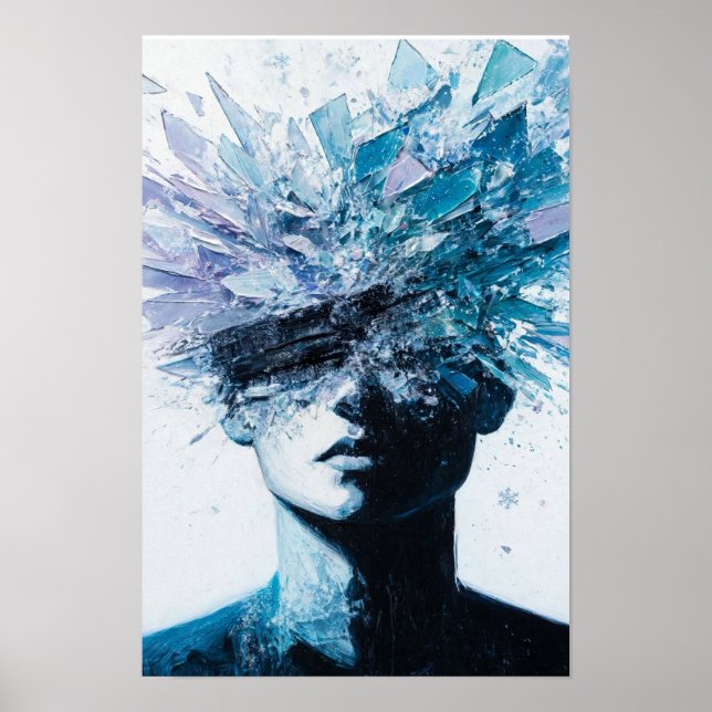 Zerbrochener Geist - Eis Kristall Explosion Portra Poster (Vorne)