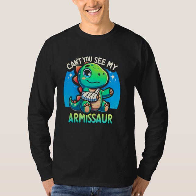 Zerbrochener Knochen Dinosaurier gebrochener Arm k T-Shirt (Vorderseite)