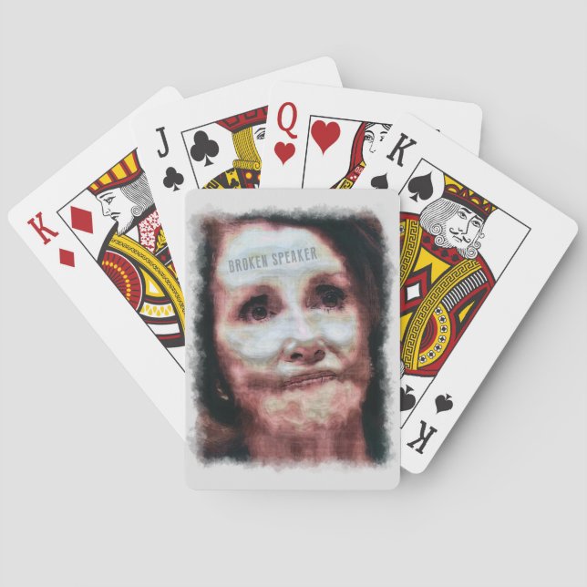 Zerbrochener Lautsprecher Spielkarten (Rückseite)