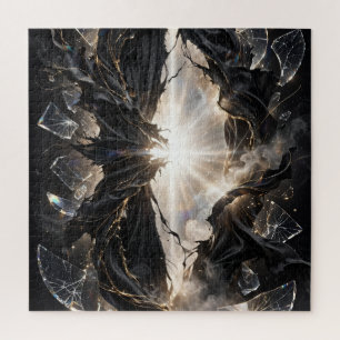 Zerbrochener Schleier des Lichts - Schwarzes Gold Puzzle