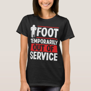 Zerbrochener Spaß für den Fußüberlebenden Krie T-Shirt
