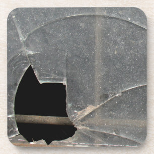 Zerbrochenes Fenster Untersetzer