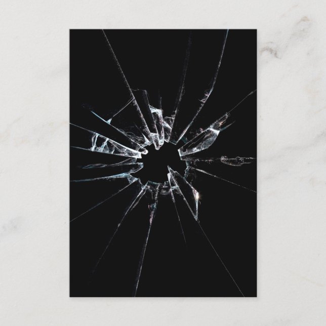 Zerbrochenes Glas Nr. 1 Begleitkarte (Vorderseite)