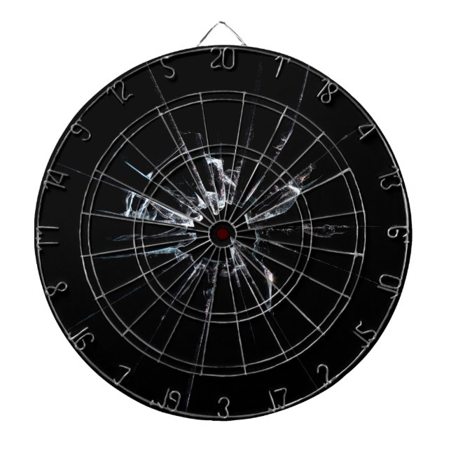 Zerbrochenes Glas Nr. 1 Dartscheibe (vorne)
