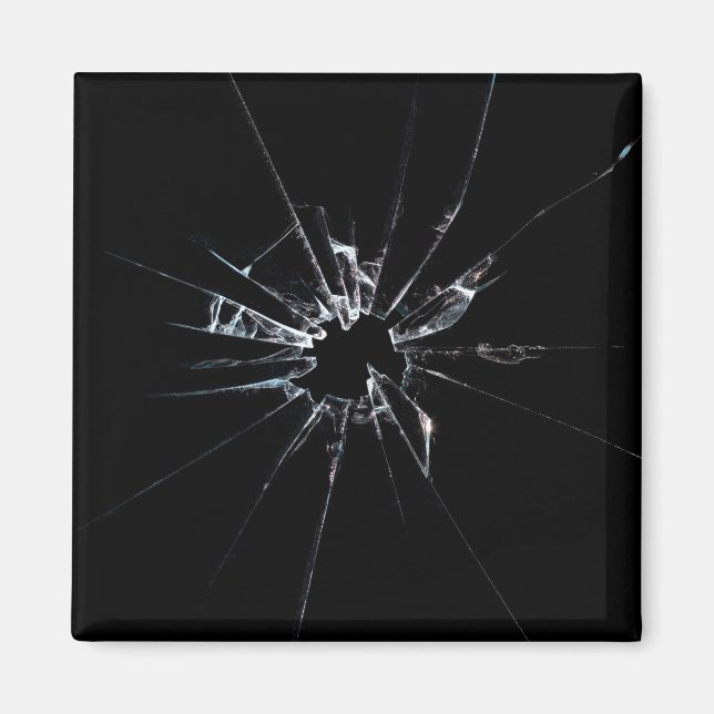 Zerbrochenes Glas Nr. 1 Magnet (Vorne)