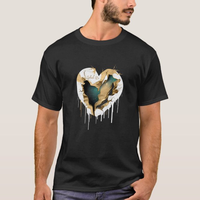 Zerbrochenes Herz T-Shirt (Vorderseite)