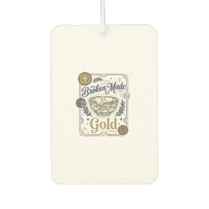 Zerbrochenes wird zu Gold Jesus Kintsugi zerbroche Autolufterfrischer