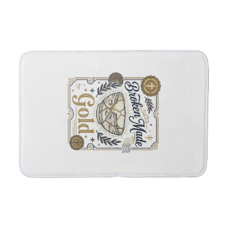 Zerbrochenes wird zu Gold Jesus Kintsugi zerbroche Badematte