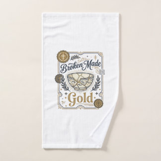 Zerbrochenes wird zu Gold Jesus Kintsugi Zerbroche Handtuch