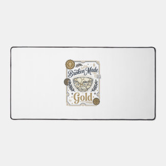 Zerbrochenes wird zu Gold Jesus Kintsugi zerbroche Schreibtischunterlage