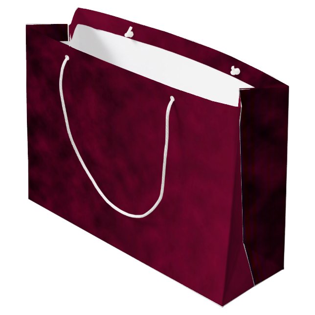 Zerdrückte Blüte Große Geschenktüte (Rückseite Schrägansicht)