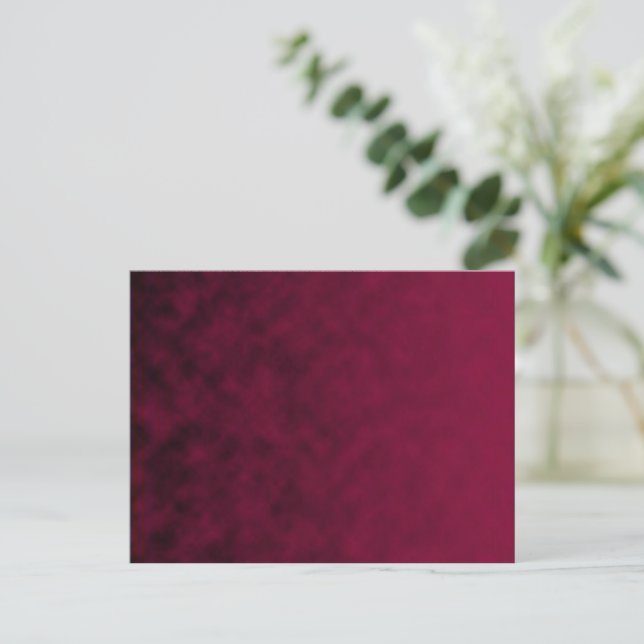 Zerdrückte Blüte Postkarte (Stehend Vorderseite)