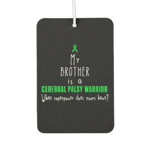 Zerebral Palsy Awareness Bruder Krieger T - Shirt Autolufterfrischer