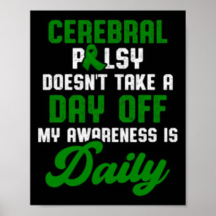Zerebral Palsy Cp Aufklärung Warrior Surv Poster