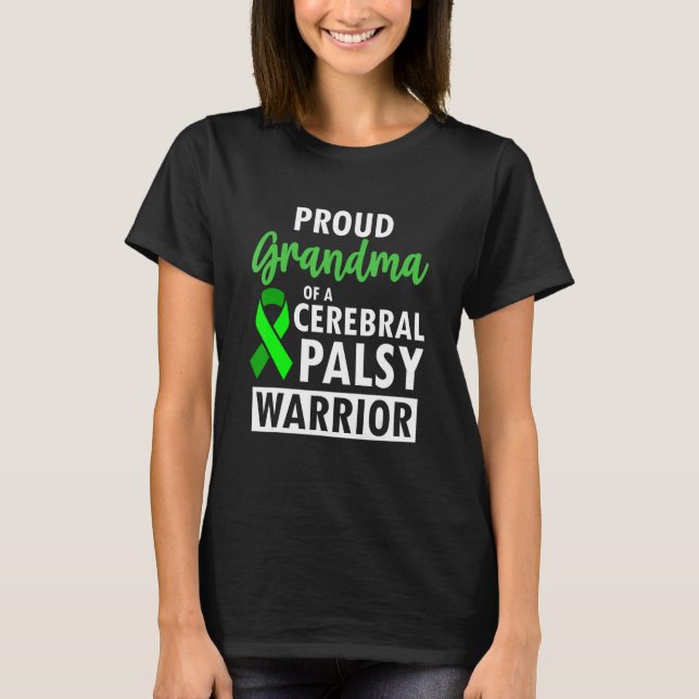 Zerebral Palsy CP Bewusstsein Proud Krieger Überle T-Shirt (Vorderseite)