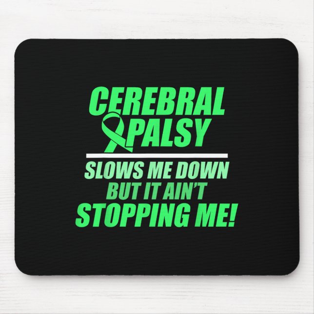 Zerebral Palsy Cp Bewusstsein verlangsamt Warriorü Mousepad (Vorne)