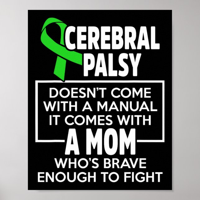Zerebral Palsy Cp Mama Warrior Survivor Poster (Vorne)