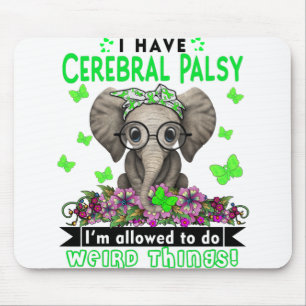 Zerebral Palsy Sensibilisierungsmonat Band Geschen Mousepad