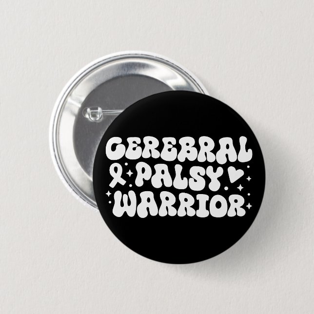 Zerebrale Lähmerkämpfer Button (Vorne & Hinten)