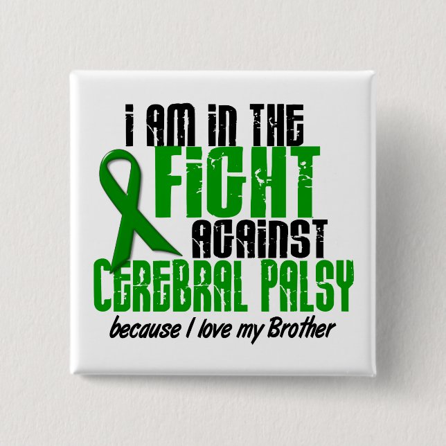 Zerebrale Lähmung im Kampf für meinen Bruder 1 Button (Vorderseite)