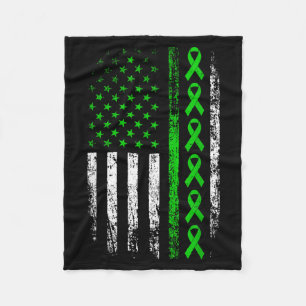Zerebralparese-Bewusstsein amerikanische Flagge fü Fleecedecke