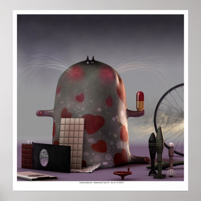 Zeremonialkatzen II (Katze Nr. 6) Poster (Vorne)