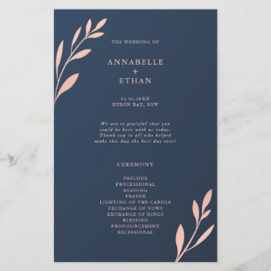 Zeremonie des Programms "Navy and Pink Geometric F