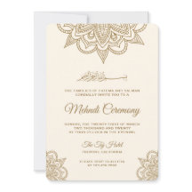 Zeremonie für Creme und Gold