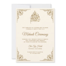 Zeremonie für Creme und Gold